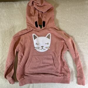 Dip Girls Kitty Cat Sequence Hoodie Size M